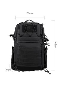Ulanzi Tactical Camera Backpack 28L (Fotorucksack, 28 l), Kameratasche, Schwarz