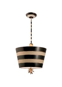 Elstead Lighting, Pendelleuchte, South Beach H&auml;ngeleuchte E27 Schwarz und weiss (E27)
