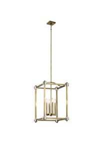 Elstead Lighting, Pendelleuchte, Cayden H&auml;ngeleuchte E14 4-fach 66cm Naturmessing (E14)