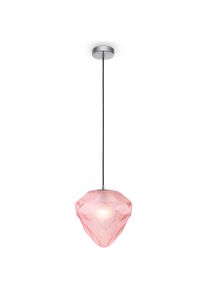 Maytoni, Pendelleuchte, Globo Pendelleuchte, H&auml;ngeleuchte E27 Chrom rosa, pink Glas (E27)