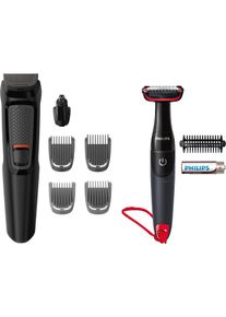Philips, Trimmer + Haarschneider, Multigroom Bundle 2 Pezzi 6 In 1 Barba + Rifinitore Special