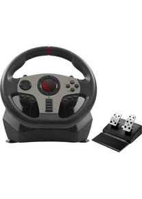 RAMPAGE Gamer korm&aacute;ny - V900-S (PC, PS3, PS4, XBOXONE, XBOX360, ped&aacute;lszett, vibr&aacute;l&aacute;s) (PC, PS3, PS4, Xbox 360), Gaming Controller, Schwarz