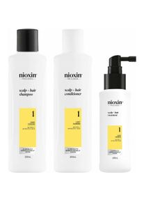 Nioxin, Haarmaske, System 1 Kit - Behandlung f&uuml;r nat&uuml;rliches Haar mit leichter Ausd&uuml;nnung, 3 Einheiten