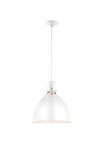 Elstead Lighting, Pendelleuchte, Brynne LED H&auml;ngeleuchte Flaches Weiss-Chrom (800 lm)