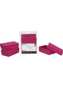Buntbox, Geschenkverpackung, 70-11 - Kartonage Set 3-teilig, Gr&ouml;sse M, Magenta (3x)