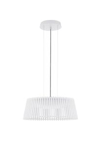 Eglo, Pendelleuchte, LED H&auml;ngeleuchte Roverato 18W Holz weiss/schwarz