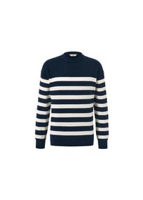 Tchibo - Sweter z okrągłym wycięciem pod szyją - dla pan&oacute;w - rozmiar XL 56/58 - kolor: biały/niebieski/w paski