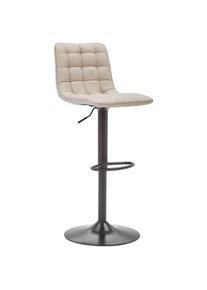 Livetastic Barhocker, Schwarz, Cappuccino, Metall, Textil, F&uuml;llung: Schaumstoff, Drehteller, 42x109.5x52 cm, Sitzfl&auml;che 360&deg; drehbar, Esszimmer, Barm&ouml;bel, Barhocker