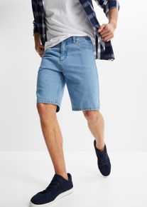 Jeansshorts med t&ouml;jbar midja Classic Fit - bl&aring; - storlek 60 - bonprix