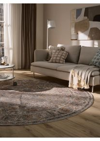 benuta nest Teppe Anwar Grijs/Beige &oslash; 240 cm rund0000 Gr&aring;/Beige Orientalsk,Ornament