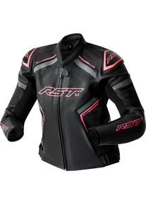 RST S1 D3O, leather jacket perforated women , color: Black , size: XXL
