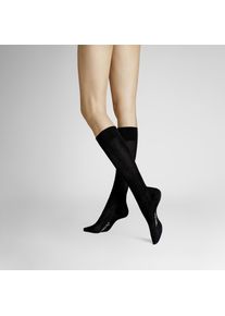 Kniestr&uuml;mpfe Hudson "RELAX FINE", Herren, Gr. 39-42, schwarz, Baumwollmischung, normal, Socken Kniestr&uuml;mpfe, Baumwoll-Mix, verst&auml;rke Spitze und Ferse