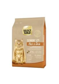 SELECT GOLD Hair & Skin Croquettes Chat Senior Volaille & saumon 2,5 kg