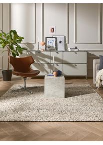 benuta pure Villamatto Patch Moniv&auml;rinen 200x200 cm Moniv&auml;rinen Yksiv&auml;rinen