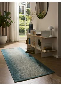 benuta pure Juuttimatto Tulsi Sininen 80x250 cm Sininen Rakennemix,Vintage