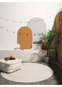 benuta POP Sis&auml;- ja ulkopy&ouml;re&auml; matto Mars Kerma &oslash; 160 cm Kerma Geometrinen,Yksiv&auml;rinen