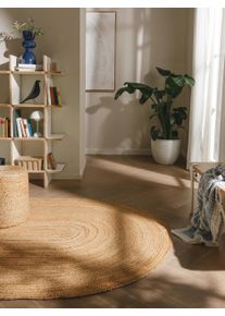 benuta pure Juuttimatto Jutta Vaaleanruskea 160x230 cm Vaaleanruskea Yksiv&auml;rinen