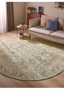 benuta nest Matto Lorenzo Moniv&auml;rinen &oslash; 240 cm py&ouml;re&auml; Moniv&auml;rinen Ornament,Vintage