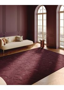 benuta Finest Matto Nell Bordeaux 160x230 cm Bordeaux Kukallinen