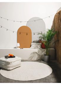 benuta POP Sis&auml;- ja ulkopy&ouml;re&auml; matto Mars Kerma &oslash; 160 cm Kerma Abstrakti,Geometrinen,Rakennemix