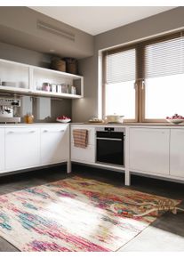 benuta nest Matto Casa Moniv&auml;rinen 200x200 cm Moniv&auml;rinen Abstrakti