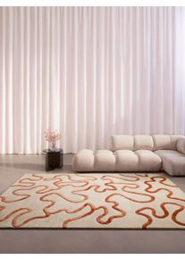 benuta Finest Matto Keith Kerma/Oranssi 160x230 cm Kerma/Oranssi Abstrakti