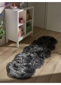 benuta POP Pest&auml;v&auml; p&ouml;rr&ouml;matto Nanuk Antrasiitti 60x180 cm Antrasiitti Yksiv&auml;rinen