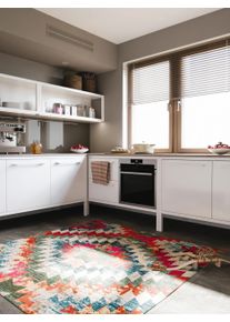 benuta nest Matto Casa Moniv&auml;rinen 200x200 cm Moniv&auml;rinen Abstrakti