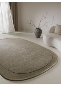 benuta pure Villamatto Shape Vaaleanvihre&auml; 160x230 cm Vaaleanvihre&auml; Yksiv&auml;rinen