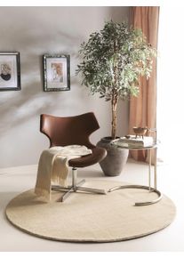 benuta nest Villamatto Jamal Kerma &oslash; 120 cm Kerma Yksiv&auml;rinen