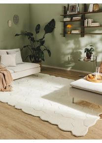 benuta pure Villamatto Camino Norsunluu 120x170 cm Norsunluu Abstrakti,Rakennemix