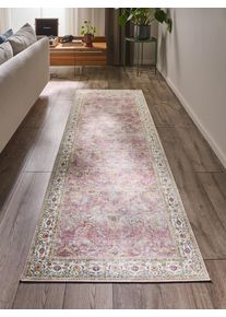 benuta POP Juoksija Laury Vaaleanpunainen 80x240 cm Vaaleanpunainen Vintage