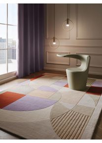 benuta Finest Villamatto Adam Moniv&auml;rinen 200x300 cm Moniv&auml;rinen Geometrinen,Rakennemix