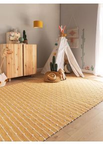 Lytte Lastenmatto Lupo Keltainen 80x120 cm Keltainen Raitoja