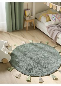 Lytte Pest&auml;v&auml; lastenmatto Malu Vihre&auml; &oslash; 100 cm py&ouml;re&auml; Vihre&auml; Yksiv&auml;rinen