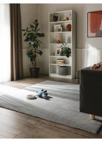 benuta nest Pest&auml;v&auml; p&ouml;rr&ouml;matto Melvin Vaaleanharmaa 200x200 cm Vaaleanharmaa Yksiv&auml;rinen