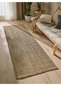 benuta pure Juuttimatto Svea Ruskea 70x200 cm Ruskea Yksiv&auml;rinen