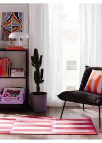 benuta POP Pest&auml;v&auml; matto Rory Punainen 70x200 cm Punainen Geometrinen,Raitoja