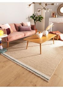 benuta POP Villamatto Karla Beige 80x120 cm Beige Yksiv&auml;rinen