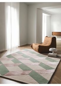 benuta Finest Matto Paul Vaaleanpunainen 160x230 cm Vaaleanpunainen Geometrinen,Rakennemix