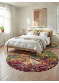 benuta nest Matto Casa Moniv&auml;rinen &oslash; 120 cm Moniv&auml;rinen Vintage