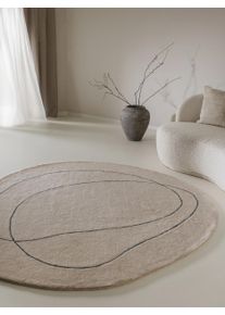 benuta pure Villamatto Shape Kerma &oslash; 200 cm Kerma Abstrakti