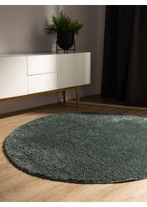 benuta Basic Pest&auml;v&auml; p&ouml;rr&ouml;matto Soho Vaaleanvihre&auml; &oslash; 80 cm py&ouml;re&auml; Vaaleanvihre&auml; Yksiv&auml;rinen