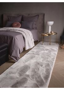 benuta Finest P&ouml;rr&ouml;matto Fine Harmaa 80x300 cm Harmaa Yksiv&auml;rinen