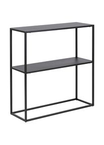 Mid.you , Schwarz , Metall , 79.5x80.5x26 cm , Kleinm&ouml;bel, Konsolentische