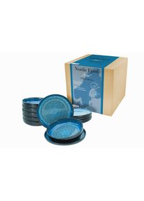 Creatable , Blau , Keramik , Kochen & Essen, Geschirr, Geschirrsets, Tafelservices