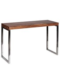 Mid.you , Sheeshamfarben , Holz , Sheesham , massiv , rechteckig , 45x76x120 cm , einfacher Aufbau , Kleinm&ouml;bel, Konsolentische