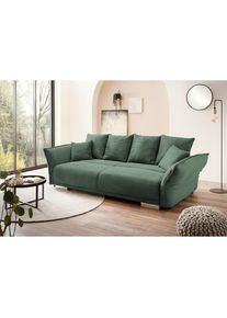 Livetastic , Dunkelgr&uuml;n , Textil , F&uuml;llung: Schaumstoff , 242x71x90 cm , Made in EU , R&uuml;cken echt , Wohnzimmer, Sofas & Couches, Sofas, Big Sofas