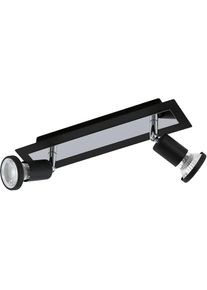 Eglo, LED Deckenspots &raquo;SARRIA&laquo; GU10 LED-Board Warmwei&szlig; LED Deckenleuchte, LED Deckenlampe, schwarz/chromfarben,