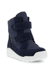 Ecco, Herren, Snowboots &raquo;Winterstiefel URBAN MINI&laquo; , Winterboots, Klettstiefel, Winterstiefel mit Klettriemchen, GORE-TEX, nachtblau, 20, Mit 